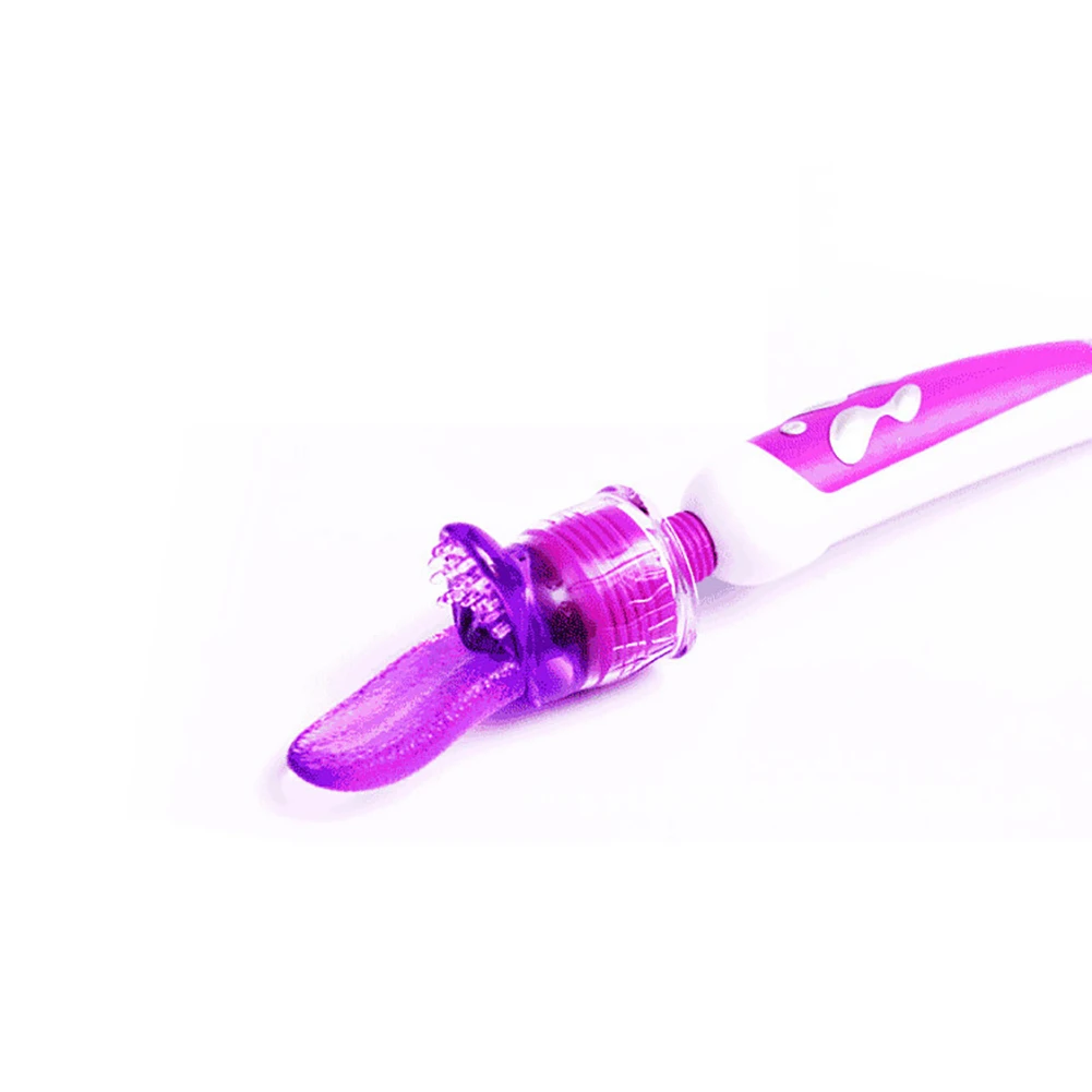 AV палочка массажер покрытие головы моделирование язык для женщин мастурбатор