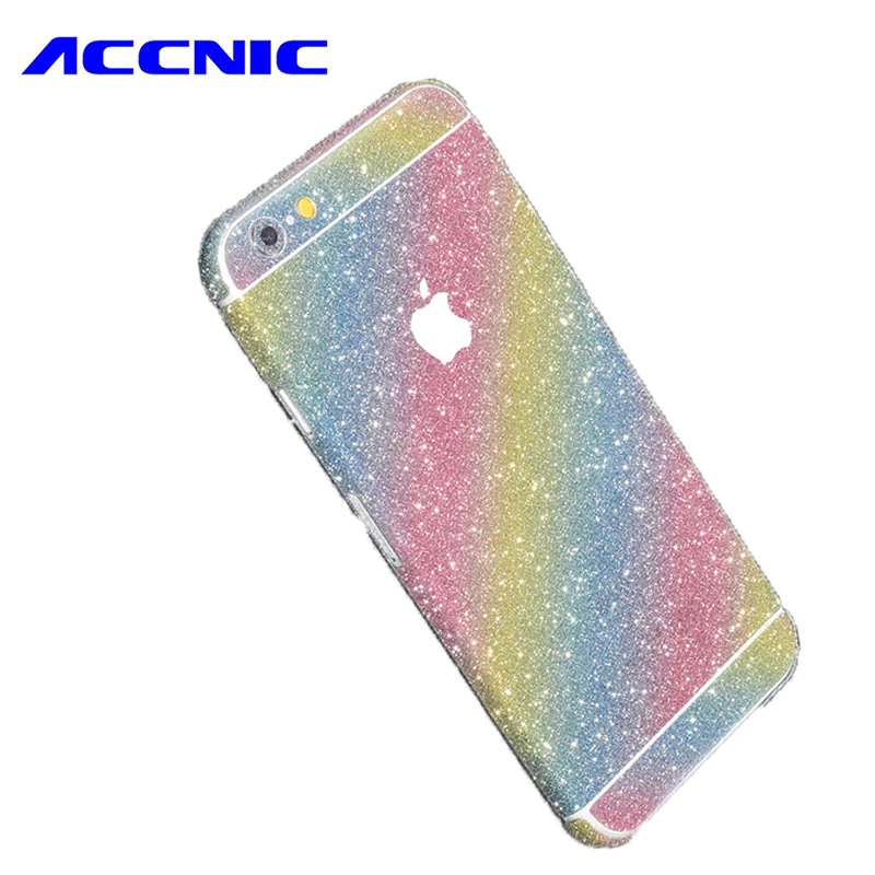 Accnic задняя крышка мобильного телефона Стикеры s для iPhone 6/6s/7/8 plus/6 plus/iPhone 6s Плюс/7 plus/8 plus всего тела с сияющими блестками телефон Стикеры пленка