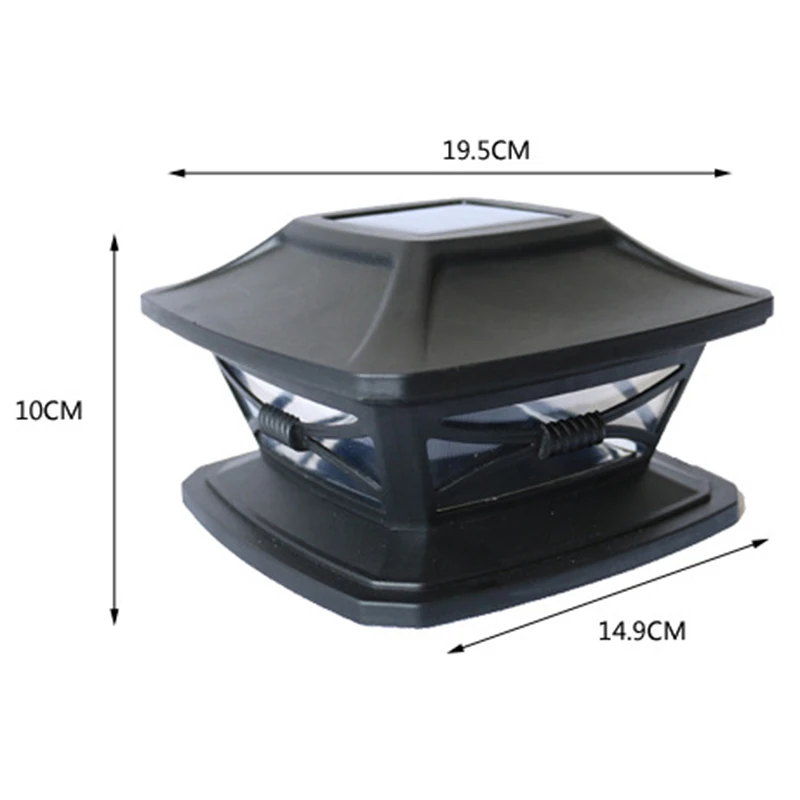 Водонепроницаемый наружный Солнечный забор со светодиодной крышкой для забора