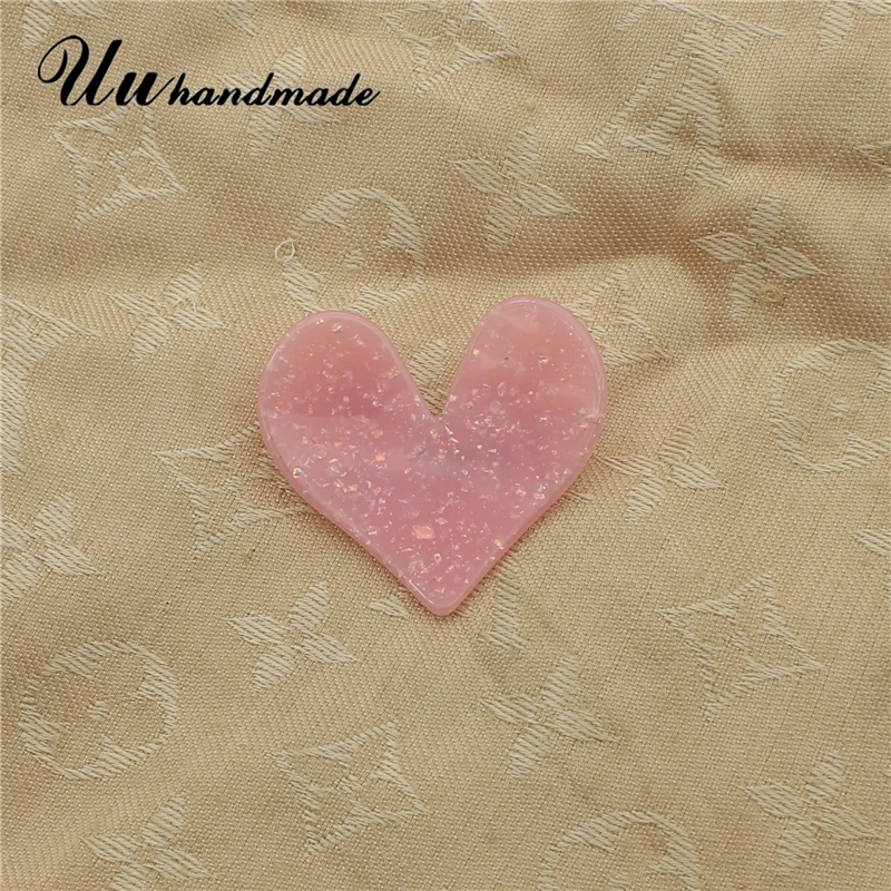 Брошь в форме сердца на булавке Акриловые броши Винтажная брошь лацкане