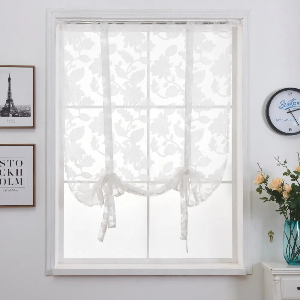 Короткие Занавески NAPEARL современная кухня отвесный стержень карман завязывается