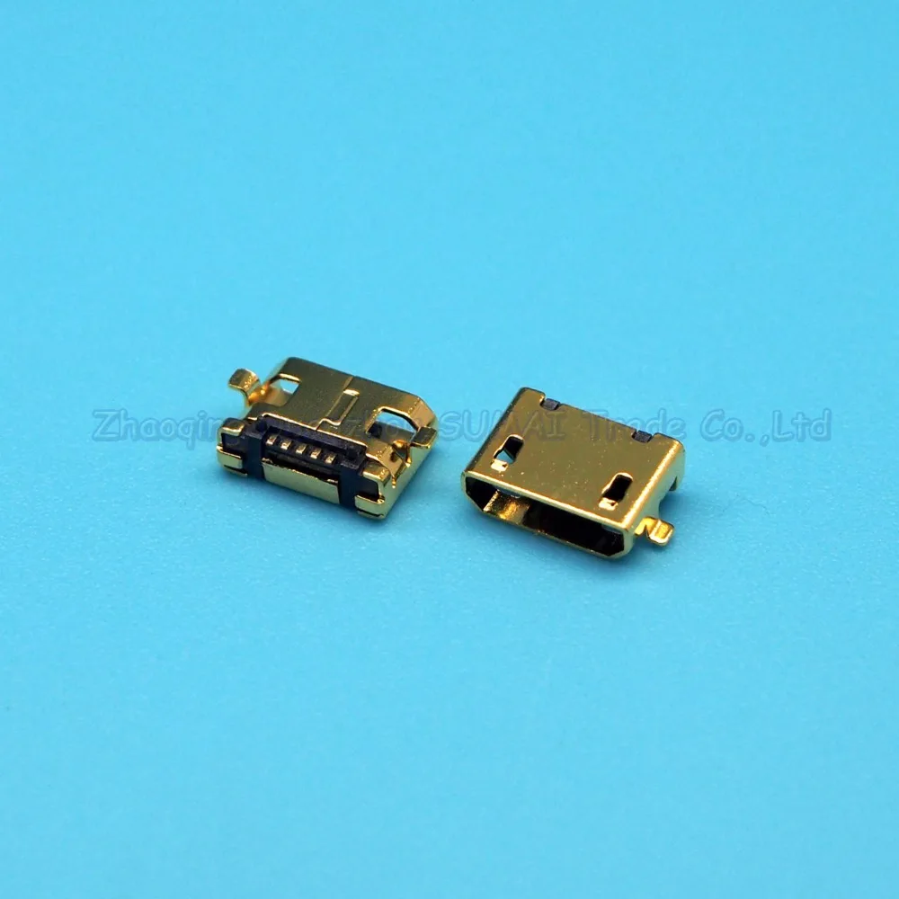100 шт. Медный позолоченный micro 5p usb разъем MK5P USB порт SMD гнездо| |