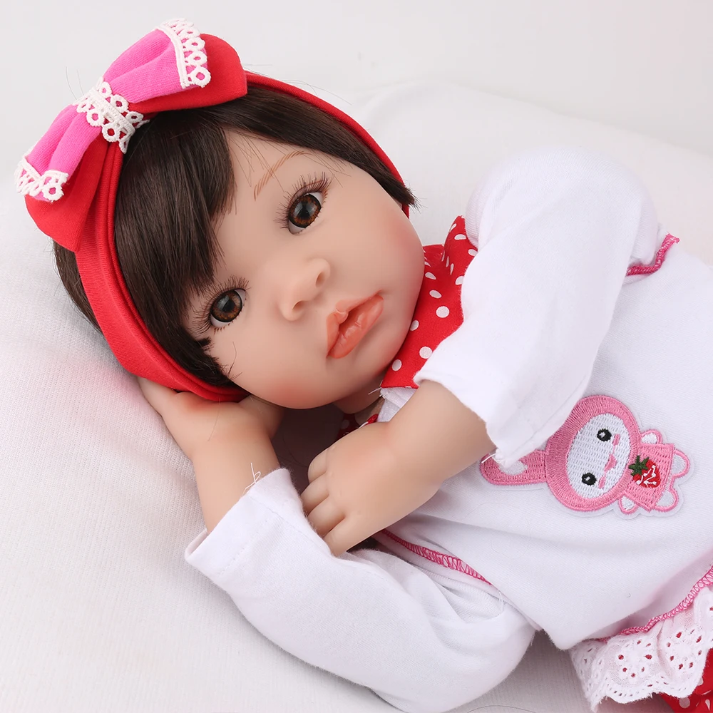 NPKDOLL Reborn Baby Doll Lifelike Bebe Boneca мягкая виниловая Акция очаровательная девочка милый 22