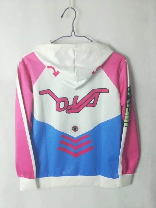 Косплей игры OW D. VA Хана Сонг парик Шимада костюм генджи 3D печати свитшот на молнии