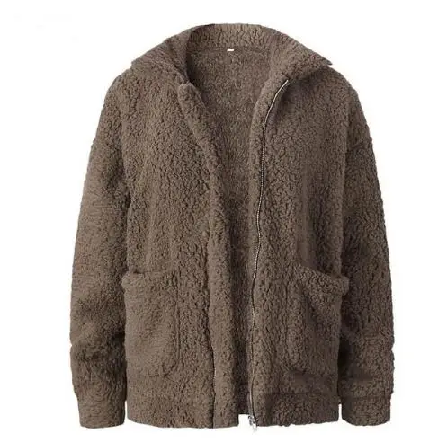 style3 Пальто из искусственного меха женский осенне-зимний теплый толстый плюшевый женский жакет в стиле кэжуал верхняя одежда из искусственного меха - Цвет: style3
