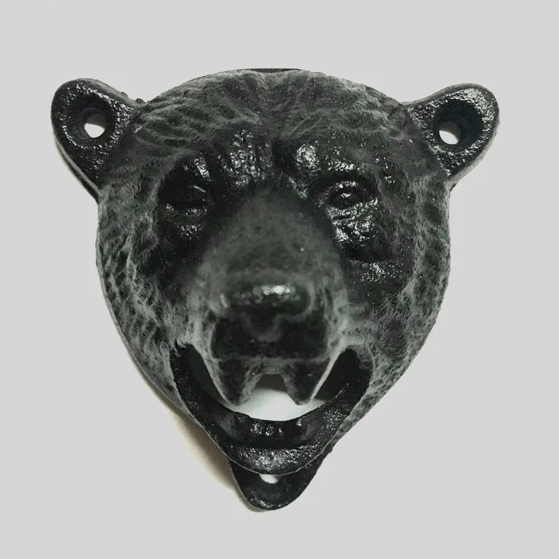 1 шт. Подвесной Настенный штопор из чугуна в форме медведя|mounted bottle opener|wall mounted