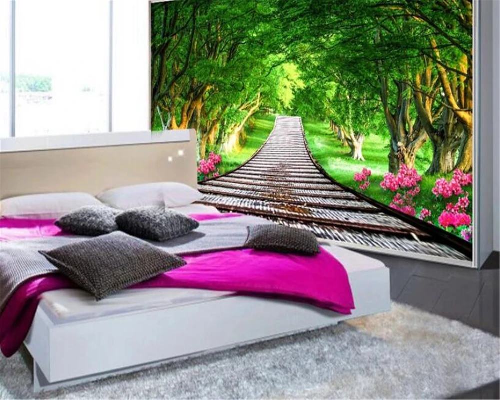 

beibehang papel de parede 3d Green forest wallpaper nature landscape photo wallpaper home decoration TV background wallpaper 3d