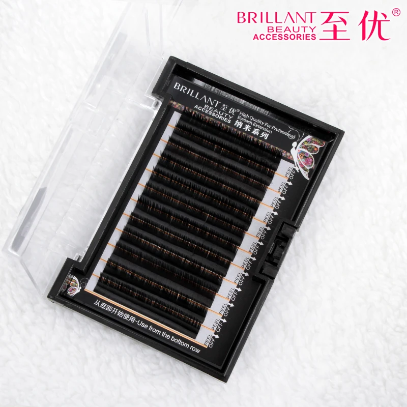 

2016 Soft Mink Eyelashes B C J Curl 0.07 thickness Fake False Lashes High Quality Individual Makeup Eyelash Extention