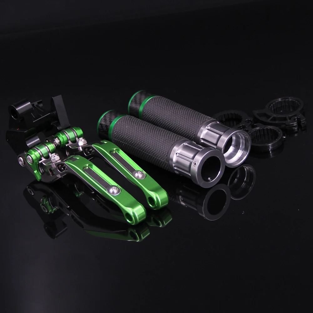 RiderJacky CNC рычаги Тормозной сцепления мотоцикла + рукоятка руля для Kawasaki NINJA 250R 2008 2012