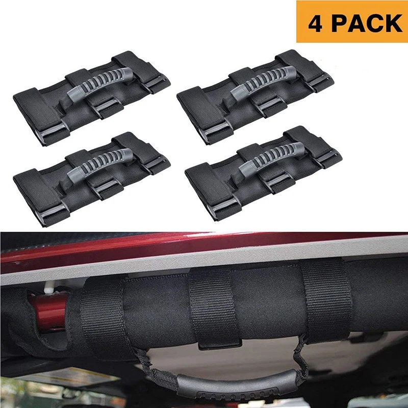 Рукоятка для захвата выбора Jeep Wrangler Utv Quad Gear(4-Pack) подходит 1 1/2-3 дюймовых рулонных