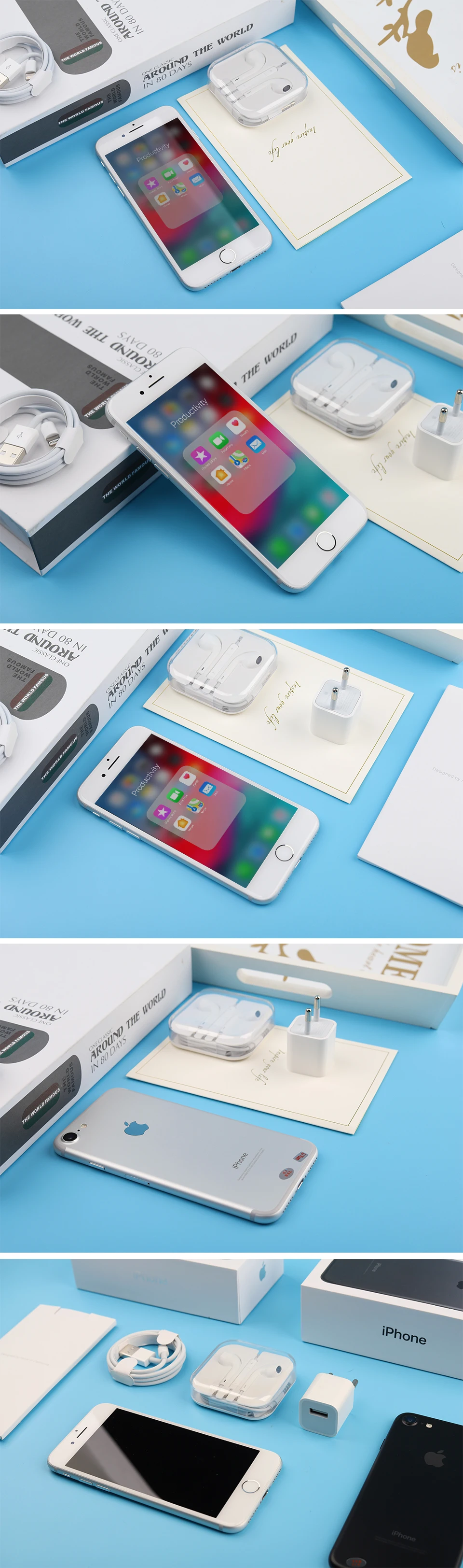 Разблокированный смартфон Apple iPhone 7 4G LTE 4,7 дюймов Apple A10 IOS 12,0 МП камера отпечатков пальцев 32 ГБ/128 ГБ/256 ГБ rom смартфоны