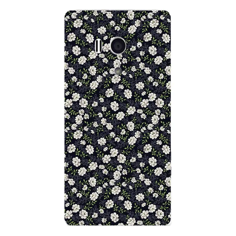 Чехол для Sony Xperia Acro S LT26W задняя крышка цветок растения жесткий пластиковый чехол