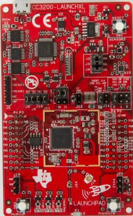 

Для CC3200-LAUNCHXL SimpleLink Wi-Fi Совет по развитию LaunchPad