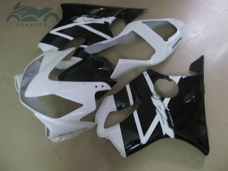 

INJECTION MOLDED plastic fairing body kit for HONDA CBR 600 F4i 2001 2002 2003 black white fairings set CBR600 01 02 03 TD55