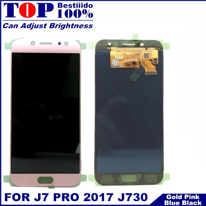 Для samsung Galaxy J7 Pro 2017 J730 J730F ЖК дисплей кодирующий преобразователь сенсорного