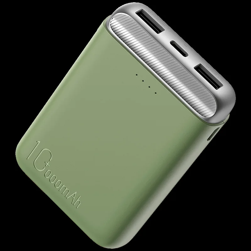 Rock 3a 10000 мАч светодиодный внешний аккумулятор с двумя usb-портами, портативное зарядное устройство, внешний аккумулятор для Iphone Xiaomi Mi телефона - Цвет: Серебристый