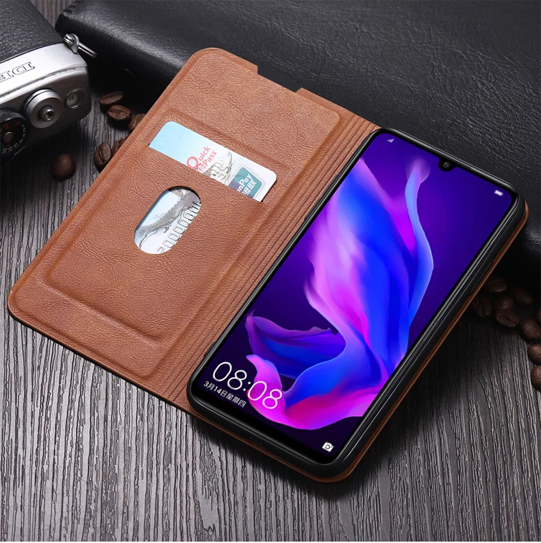 Ретро Бумажник Стенд Флип кожаный чехол для huawei Honor 10 10i Lite P Smart Z Y9 Prime P20 P30 Pro Обложка для книги Магнитный чехол
