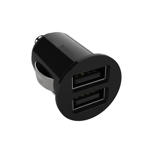 Мини адаптер для автомобильного зарядного устройства с 2 USB портами IPhone X 6 6S 7 8 Plus