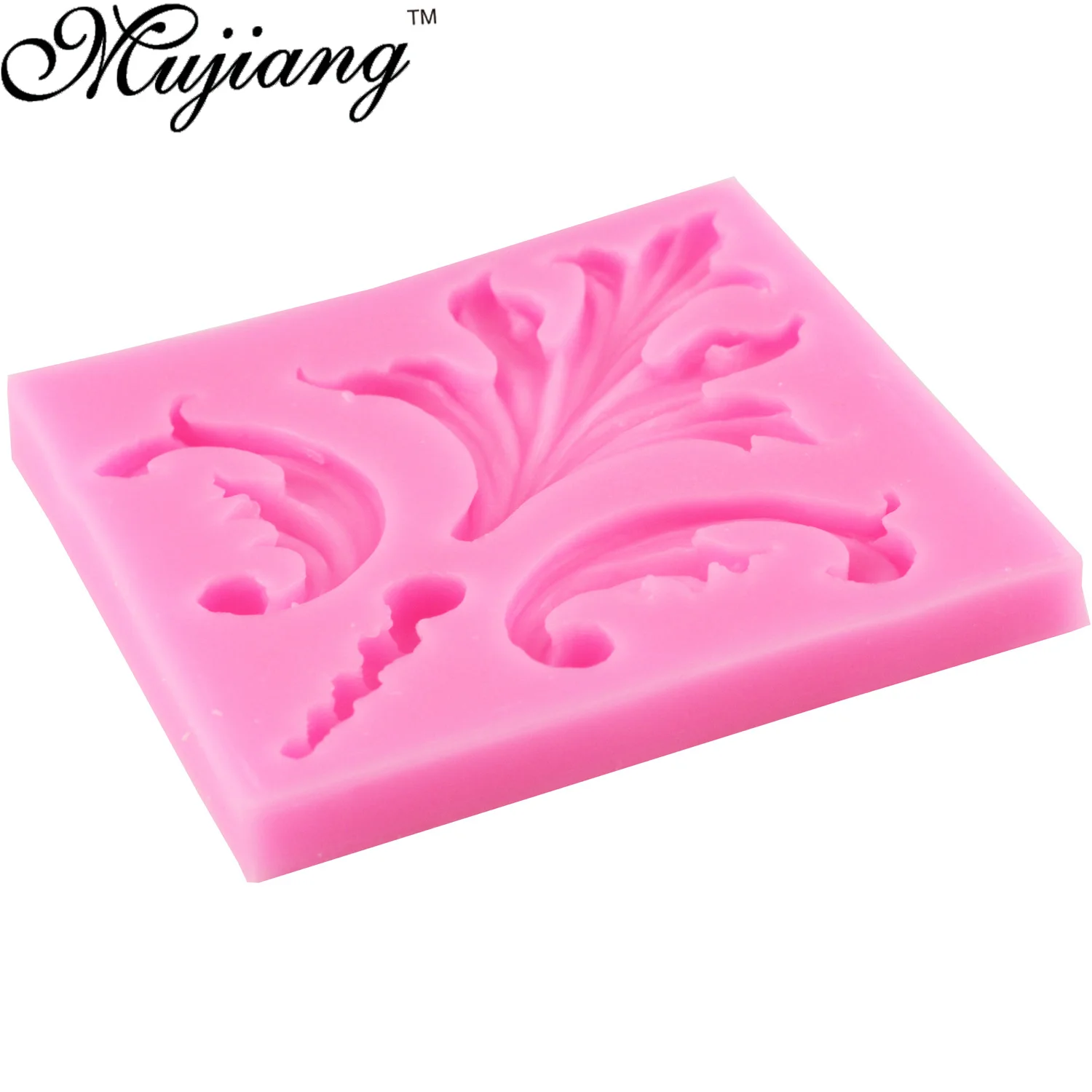 Mujiang DIY 2Pcs/Set Классический Ретро Рельефная Граница Силиконовые Формы Для Украшения Тортов Фонданта Шоколадной Глины Конфетной Выпечки.