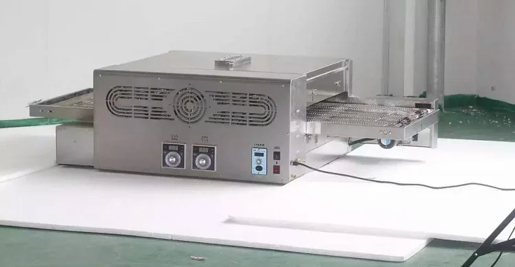 2017 запеченные пиццы 1100X570X370MM KN 12 электрическая конвейерная печь для с бесплатной