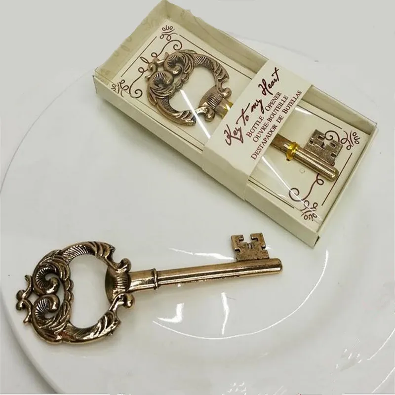 Открывалка для бутылок Ключ к моему сердцу 100 шт.|Сувениры вечеринок| |