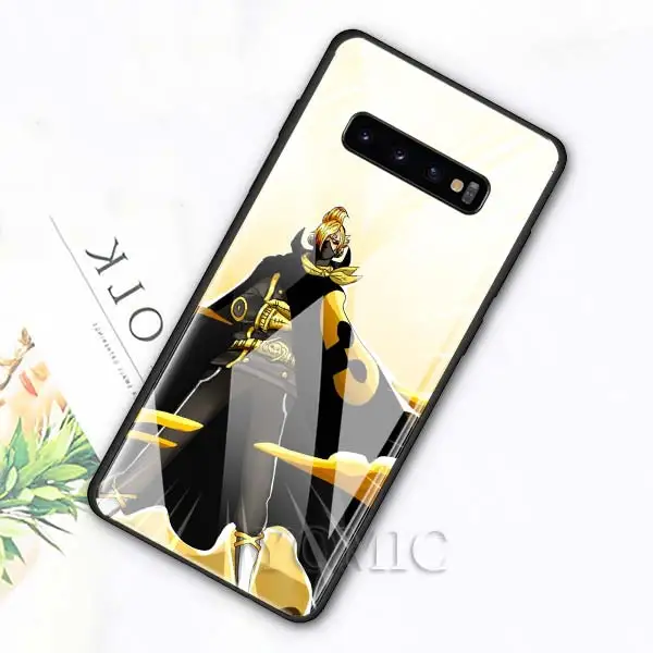 007 Чехол из закаленного стекла для samsung Galaxy S10e S10 S8 S9 Plus Note 9 10 A50 A70, чехол для телефона с Аниме one piece Luffy Zoro, роскошное стекло - Цвет: 007