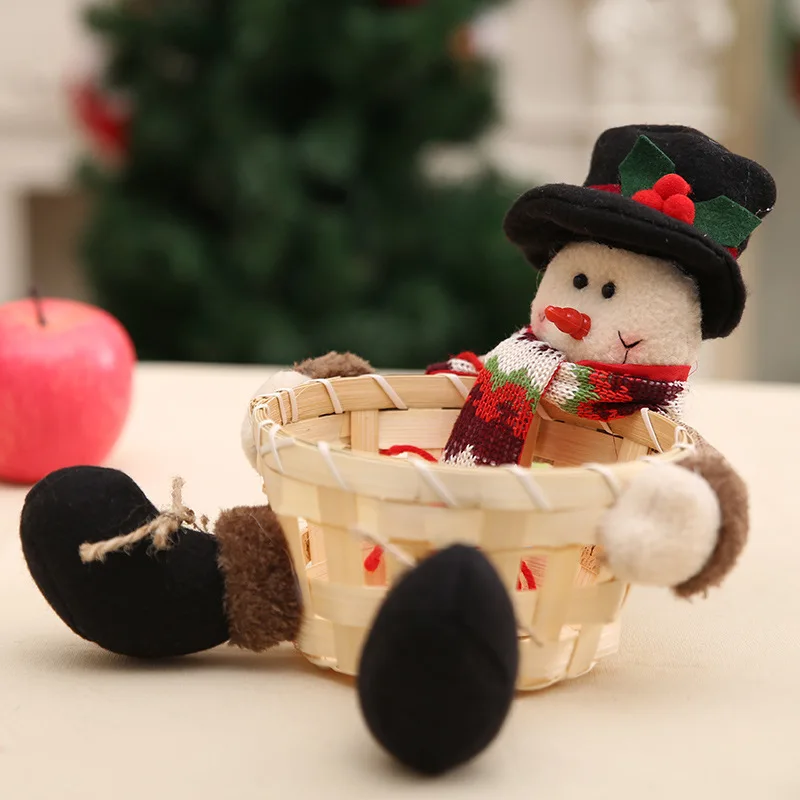Navidad 2018 оригинальная Рождественская корзина ручной работы рождественские