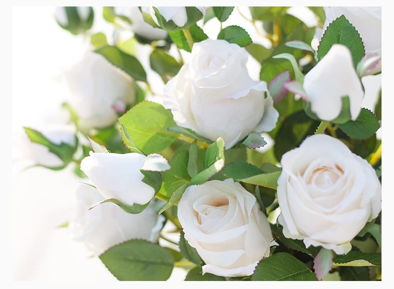 JAROWN Artificial Flowers Silk Rose Continental Retro Fake Flower Home Decoration Wedding DIY Decoration Flores