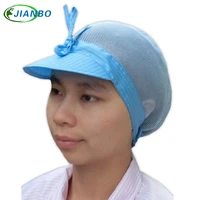 summer network male female workers cap dust shop work protection food hat chef cook breathable adjustable catering kitchen cap