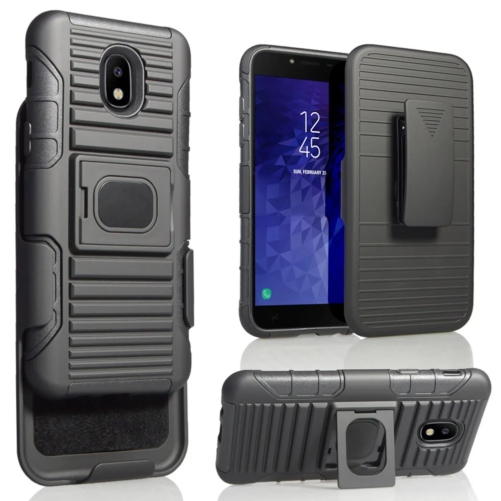 Magnetic Armor Case Ring Stand Belt Clip Holster Cover For Samsung Galaxy J3 2018/Achieve/Orbit/J3 V 3rd Gen/Aura/Eclipse 2/Star | Мобильные