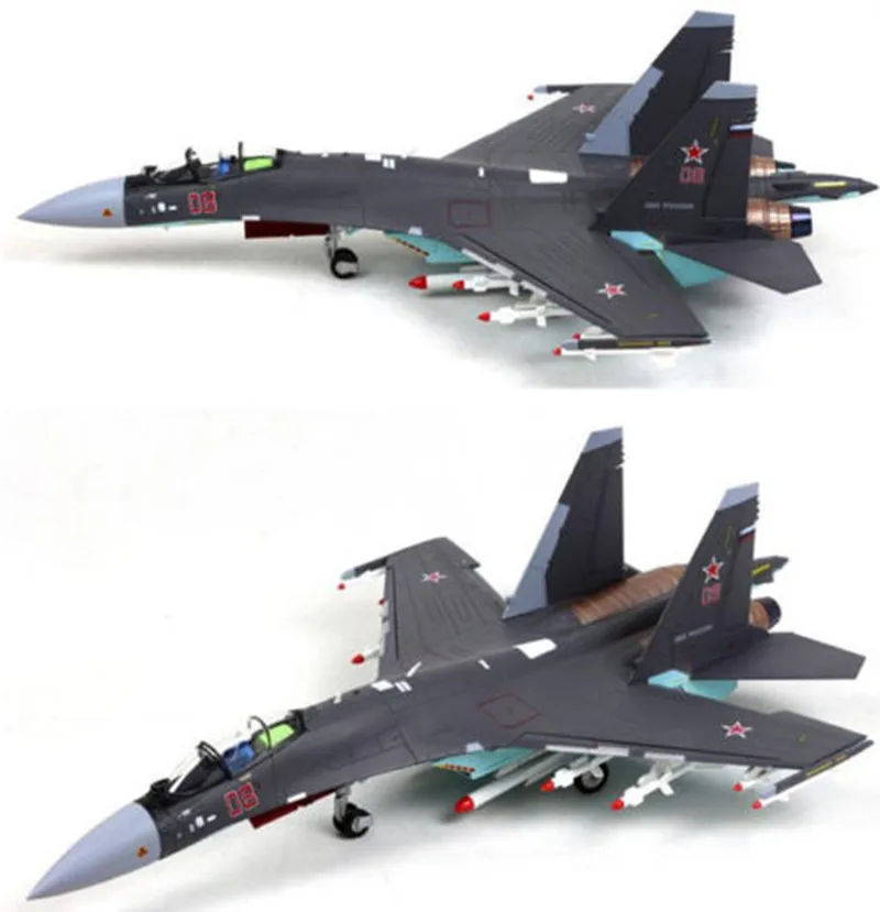 Модель Sukhoi 1/48 металлический корпус Flanker Su35 российский боевой самолет