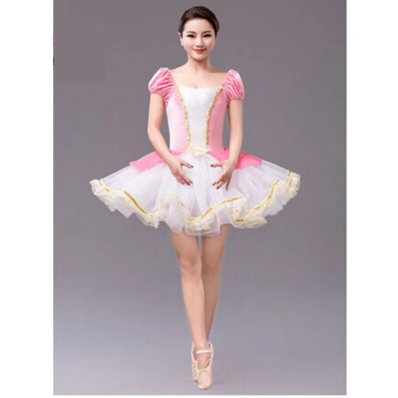 

Professional Velvet Top Ballet Dresses For Women Children Puffy Skirt Wear clothes for dancing Dance Costume Dance Leotard HB589