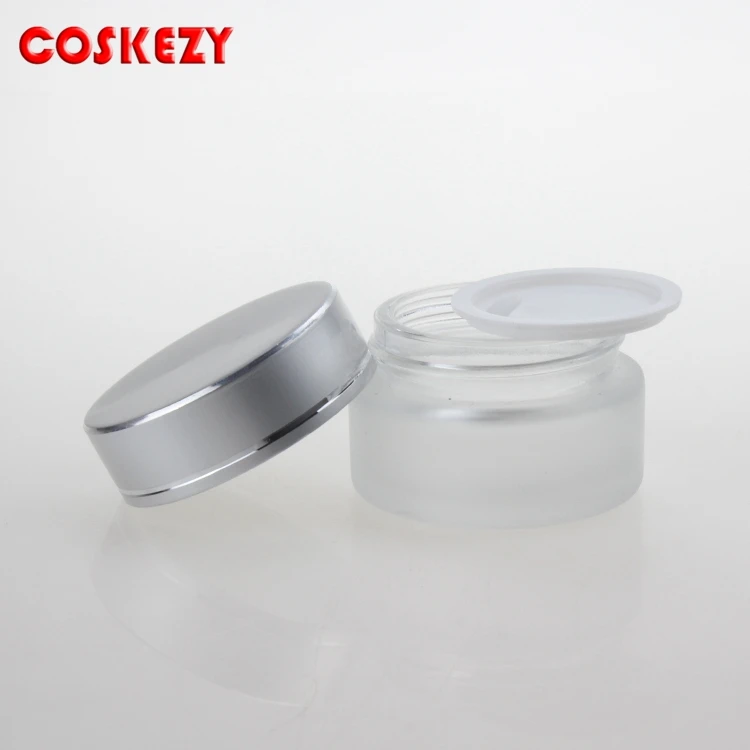 Wholesale 5ml Frosted Glass Jar For Cream Cosmetic Packaging Eye Jars With Aluminum Cap | Инструменты по уходу за кожей