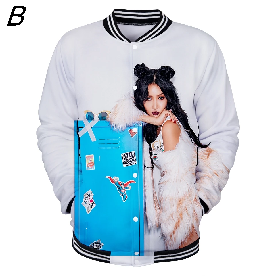 Mamamoo Kawaii Nieuwste Модель 3d куртка Mouwen Kleding Повседневная бейсбольная форма с принтом