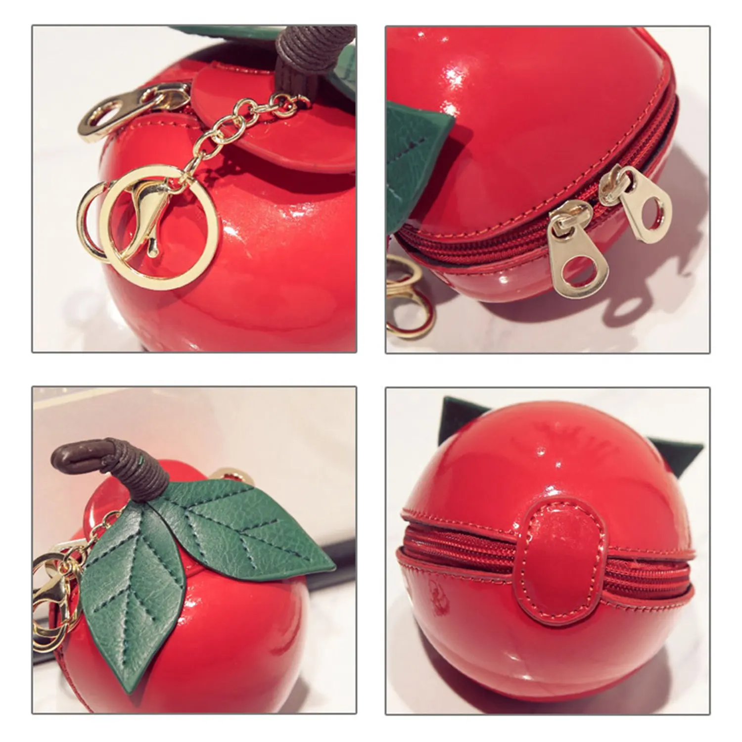 2018 милый мультфильм сумки Apple форма для девочек мини Crossbody личность кошелек кулон