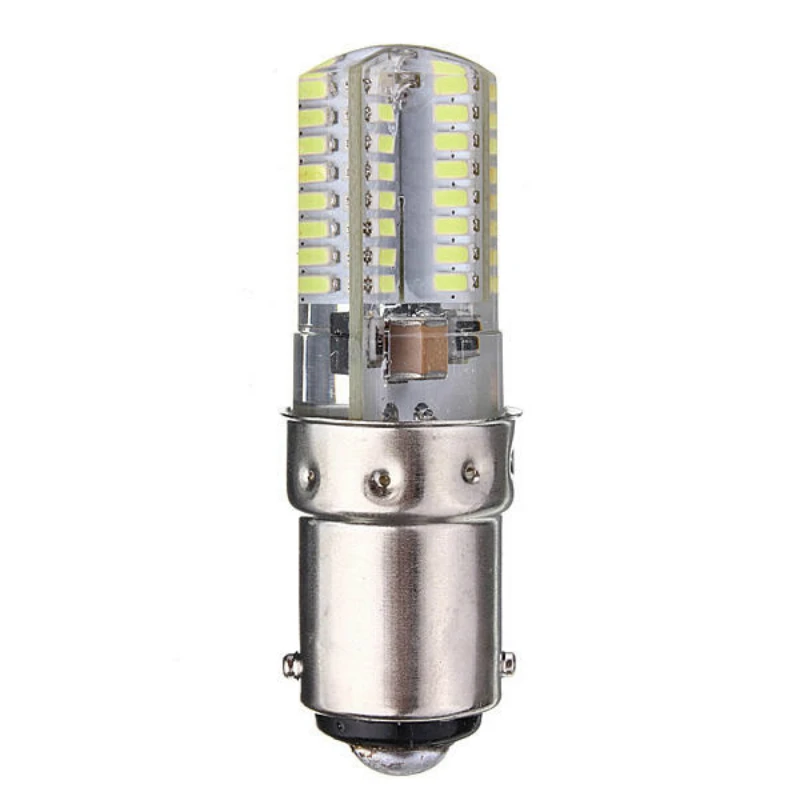 BA15D светодиодный светильник для кукурузы 2,6 Вт 64 3014 SMD светодиодный светильник для ампула силиконовая лампа для кукурузы 220 В