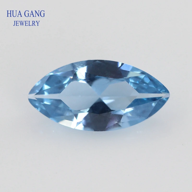 

106# Spinel Blue Marquise Shape Brilliant Cut Synthetic Spinel Stone For Jewelry Size 1.5x3-8x16mm Free Shipping