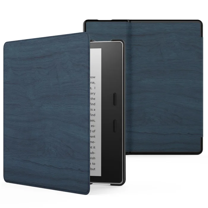 SWood blue Чехол для нового Kindle Oasis(только 9 и 10 поколения, и выпуска), Сверхлегкий чехол премиум класса - Цвет: SWood blue