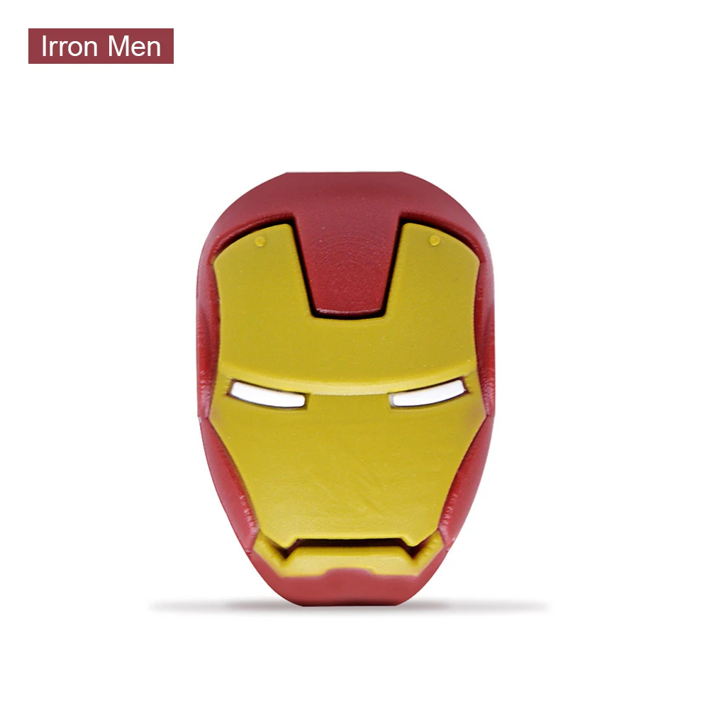 Irron Men ЦУМ мультфильм укус животных кабель протектор для iPhone USB кабель для передачи данных Органайзер чомперы милые укусы линия намотки держатель телефона - Цвет: Irron Men