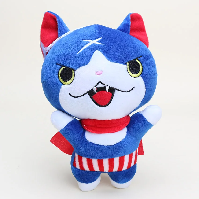20 см часы Jibanyan Komasan Whisper Kawaii Youkai плюшевые игрушки Yo kai Yokai мягкие набивные куклы из