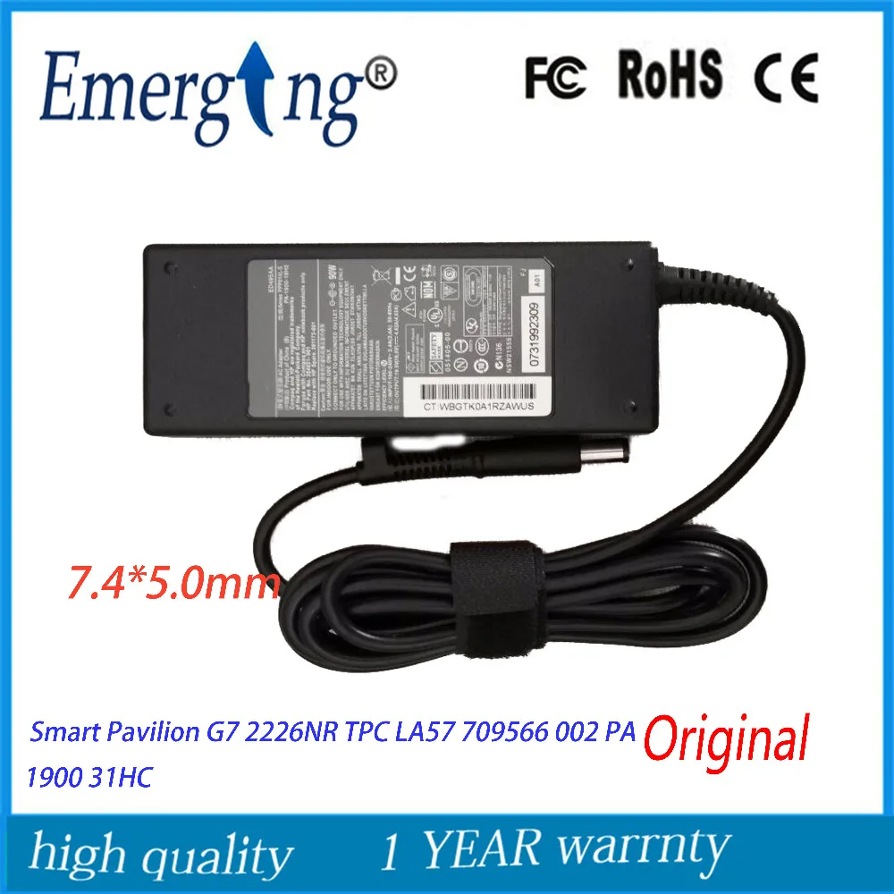 

Original 19.5V 4.62A 90W AC Laptop Adapter Charger For HP ENVY 14-2090ca Smart Pavilion G7 2226NR TPC LA57 709566 002 PA 1900