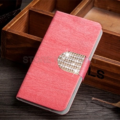 Fashion Original Wood Grain PU Leather case for HUAWEI G630 G630-T00 G630-U00 with Diamonds Anti Scratch Dirt resistant |