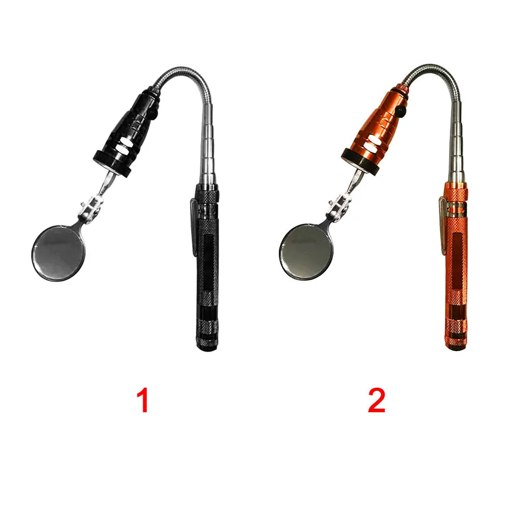 Портативное телескопическое зеркало для осмотра LED освещенные инструменты