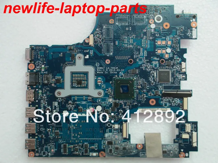 

original for G780 Motherboard QIWG7 U08 LA-7983P 11S90001555 DDR3 maiboard 100% test fast ship