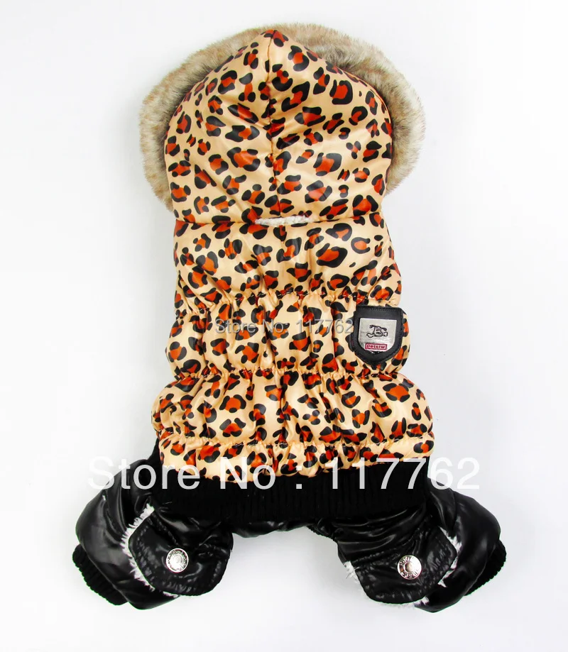 Retail pet dogs winter coat with Leopard design Free Shipping Dogs Clothes new clothing for dog | Дом и сад