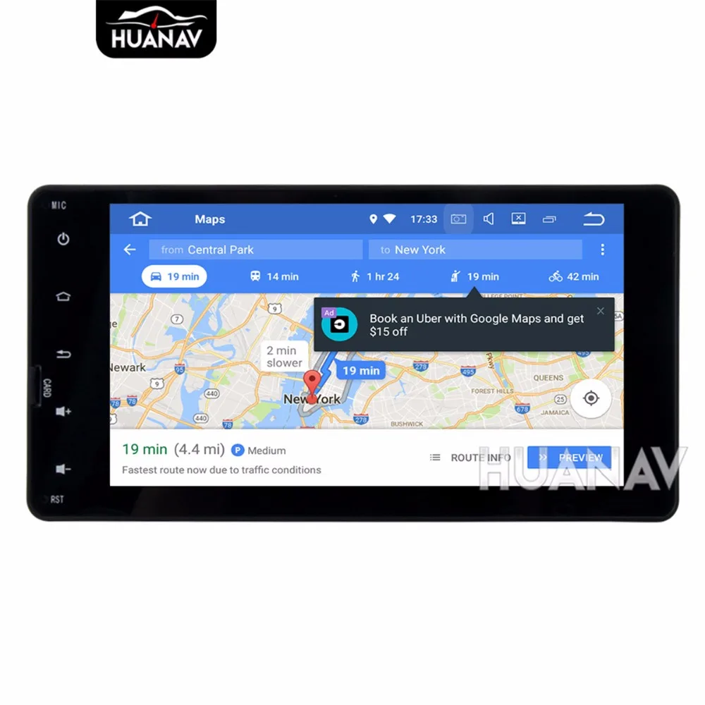 Универсальный автомобильный DVD плеер с 8 ядерным процессором Android 2013 HD экраном 7