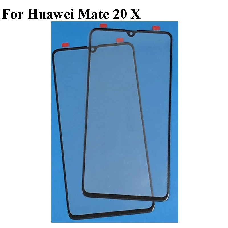 

For Huawei Mate 20 X Front LCD Glass Lens touchscreen Touch screen Outer Screen For Huawei Mate 20X Mate20 X Glass without flex