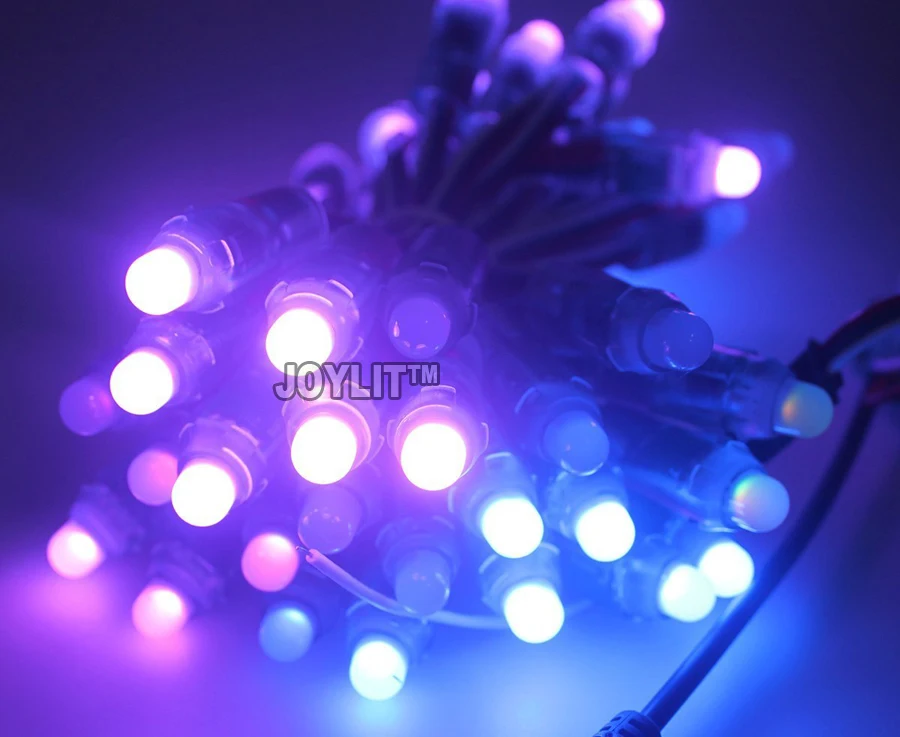 5 в 12 В WS2801 мм модули рассеянные цифровые RGB СВЕТОДИОДНЫЕ пиксельные гирлянды