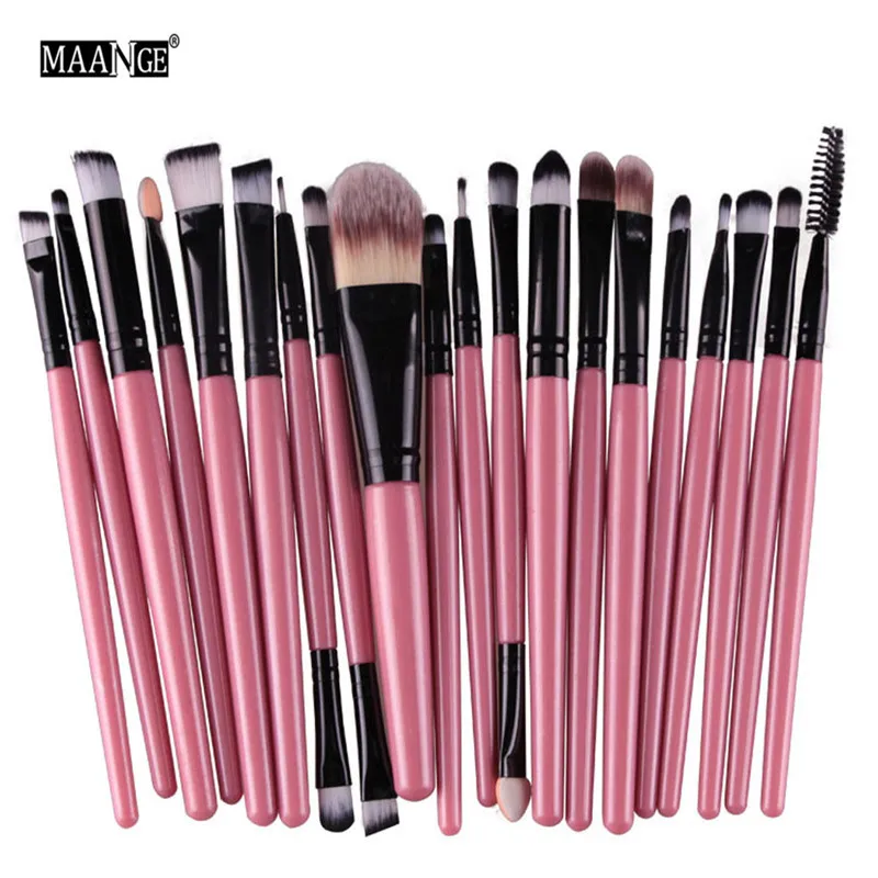 20 шт. кисти для макияжа MAANGE высококачественные тональные тени век подводка глаз