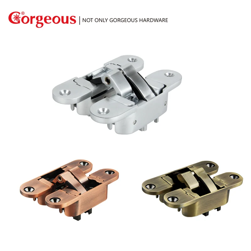 Великолепная скрытые петли двери трехмерный Регулируемый темно-шарнира